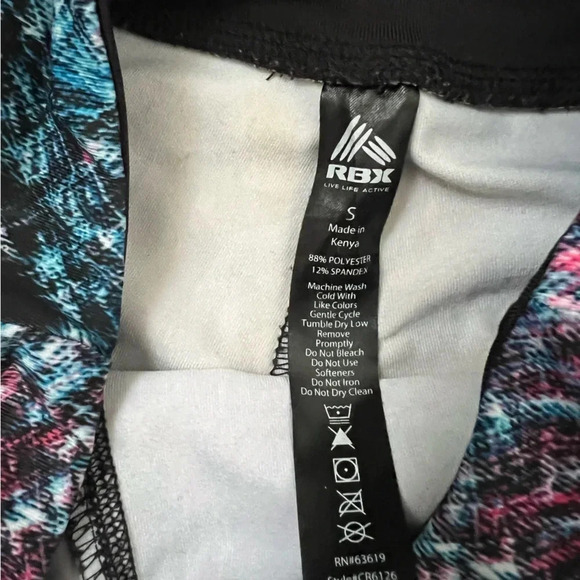 RDX Blue Pink Black and White Leggings - Picture 3 of 3